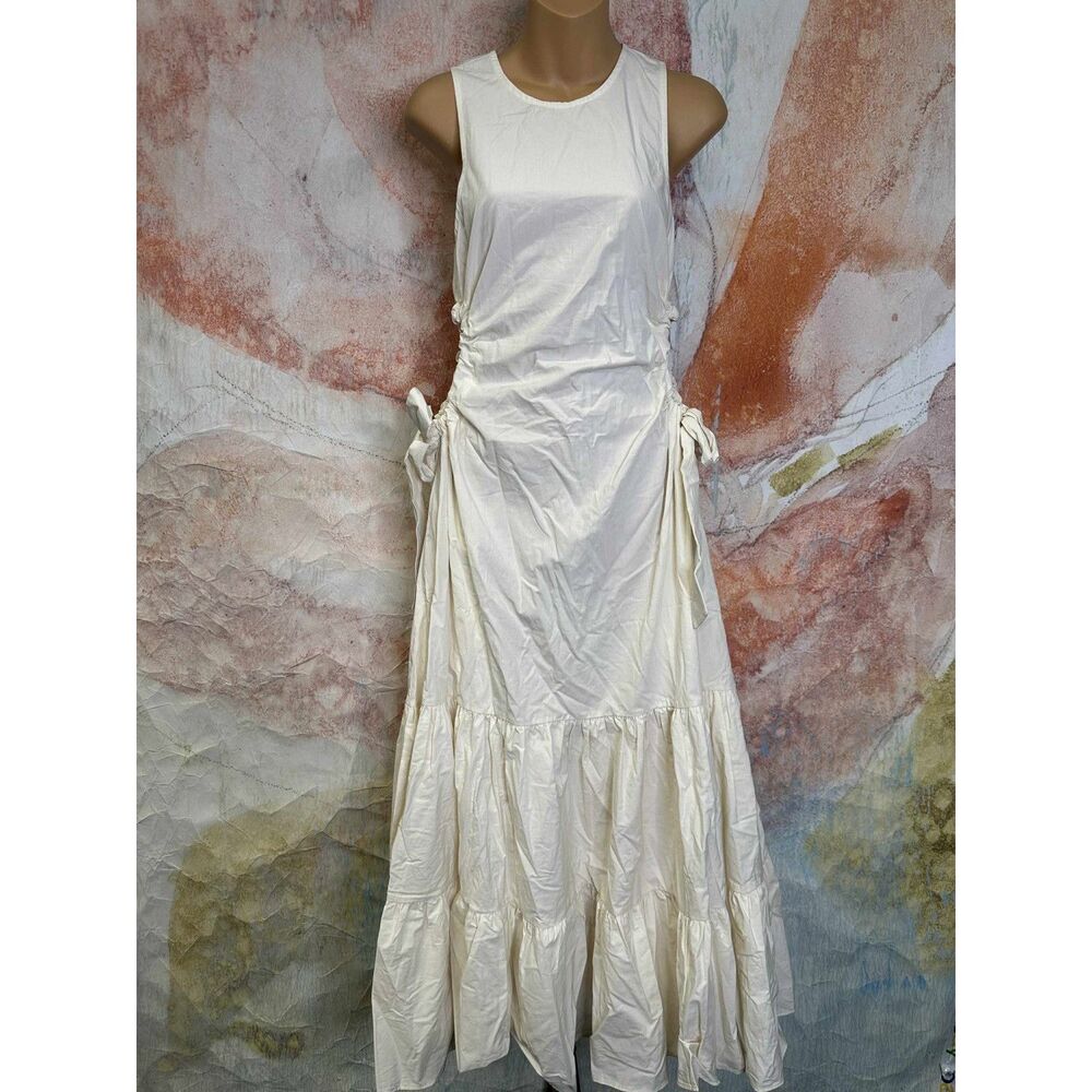 Free People Cream Midi Dress with Side Cutouts - Picture 8 of 13